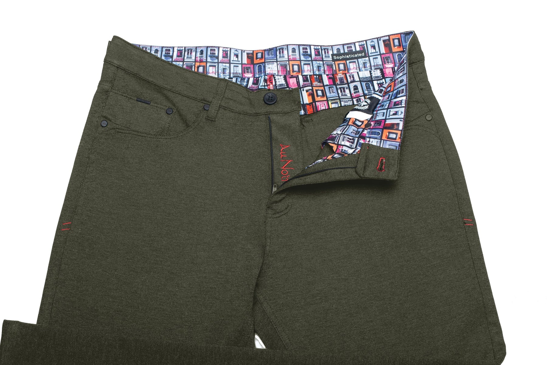 Pantalon pour homme par Au Noir |  WINCHESTER Olive Foncé | Machemise.ca, inventaire complet de la marque Au Noir