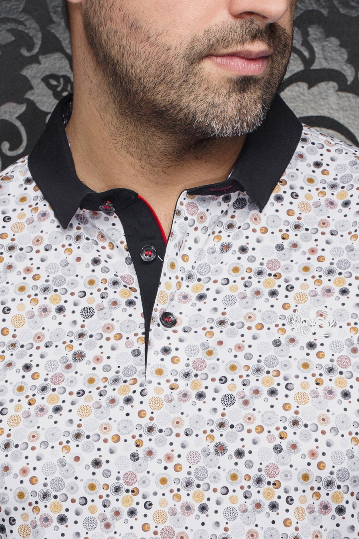 Polo pour homme par Au Noir | ADONIS Blanc Or | Machemise.ca, inventaire complet de la marque Au Noir
