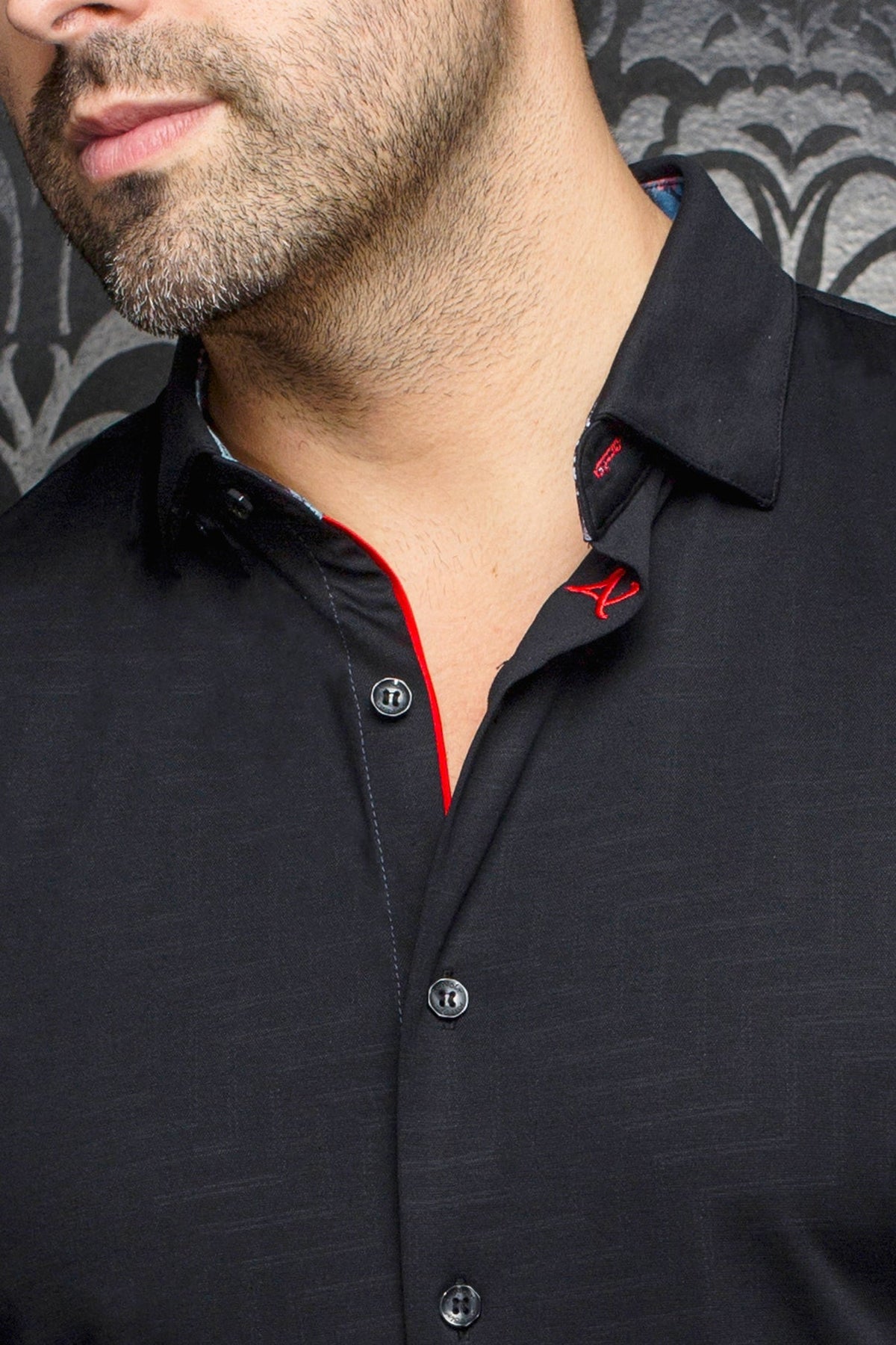 Chemise manches courtes en Knit pour homme par Au Noir | DIVENERE(SS) Noir | Machemise.ca, inventaire complet de la marque Au Noir