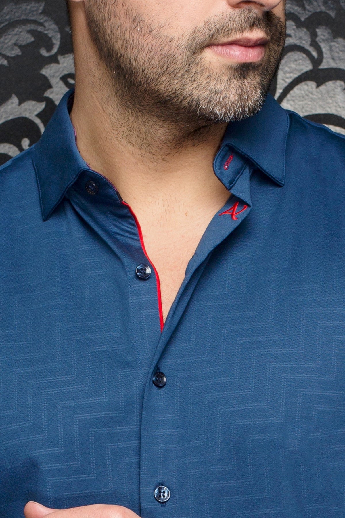 Chemise manches courtes en Knit pour homme par Au Noir | DIVENERE(SS) Indigo | Machemise.ca, inventaire complet de la marque Au Noir