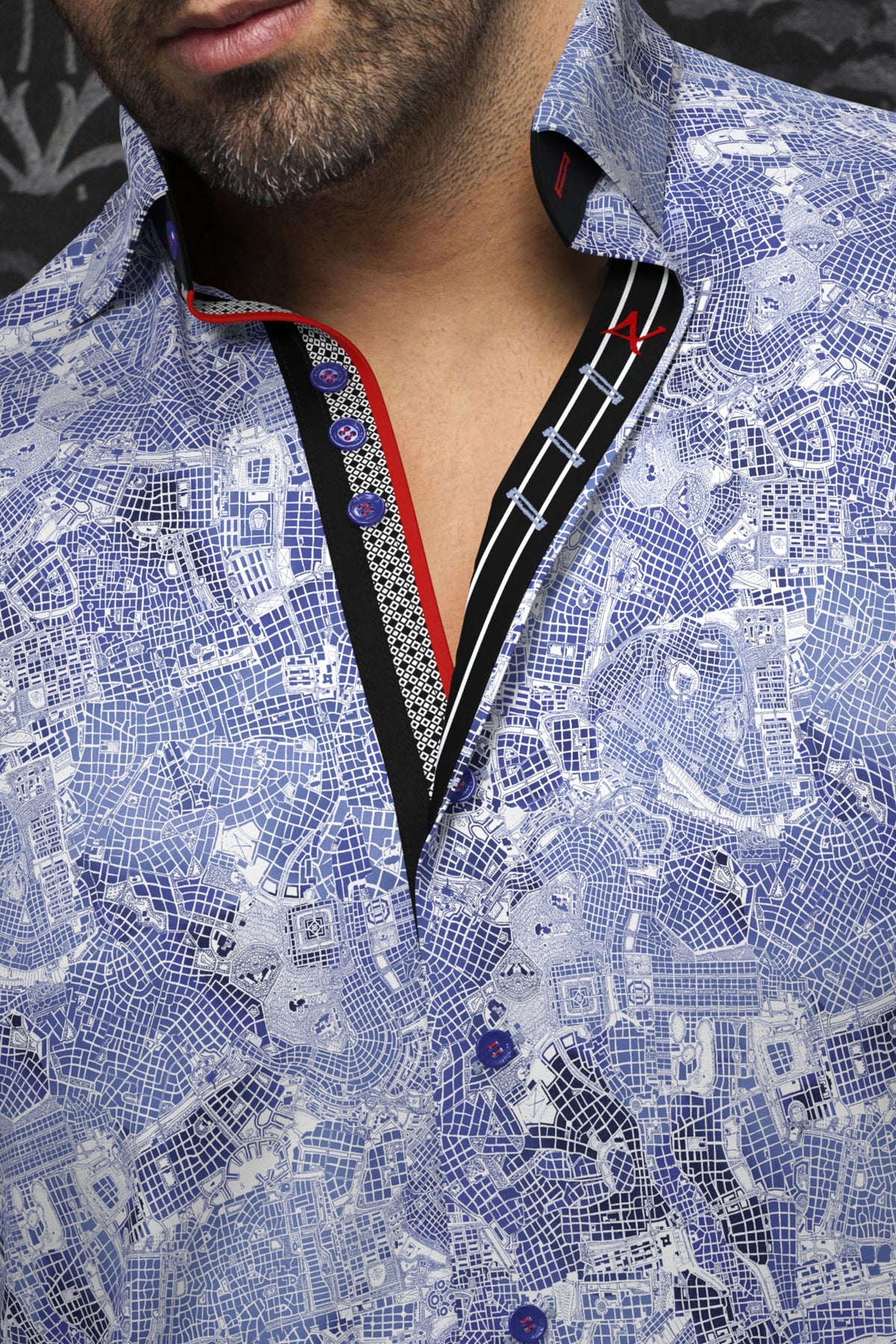 Chemise manches longues pour homme par Au Noir | MIRABEAU Bleu Clair | Machemise.ca, inventaire complet de la marque Au Noir