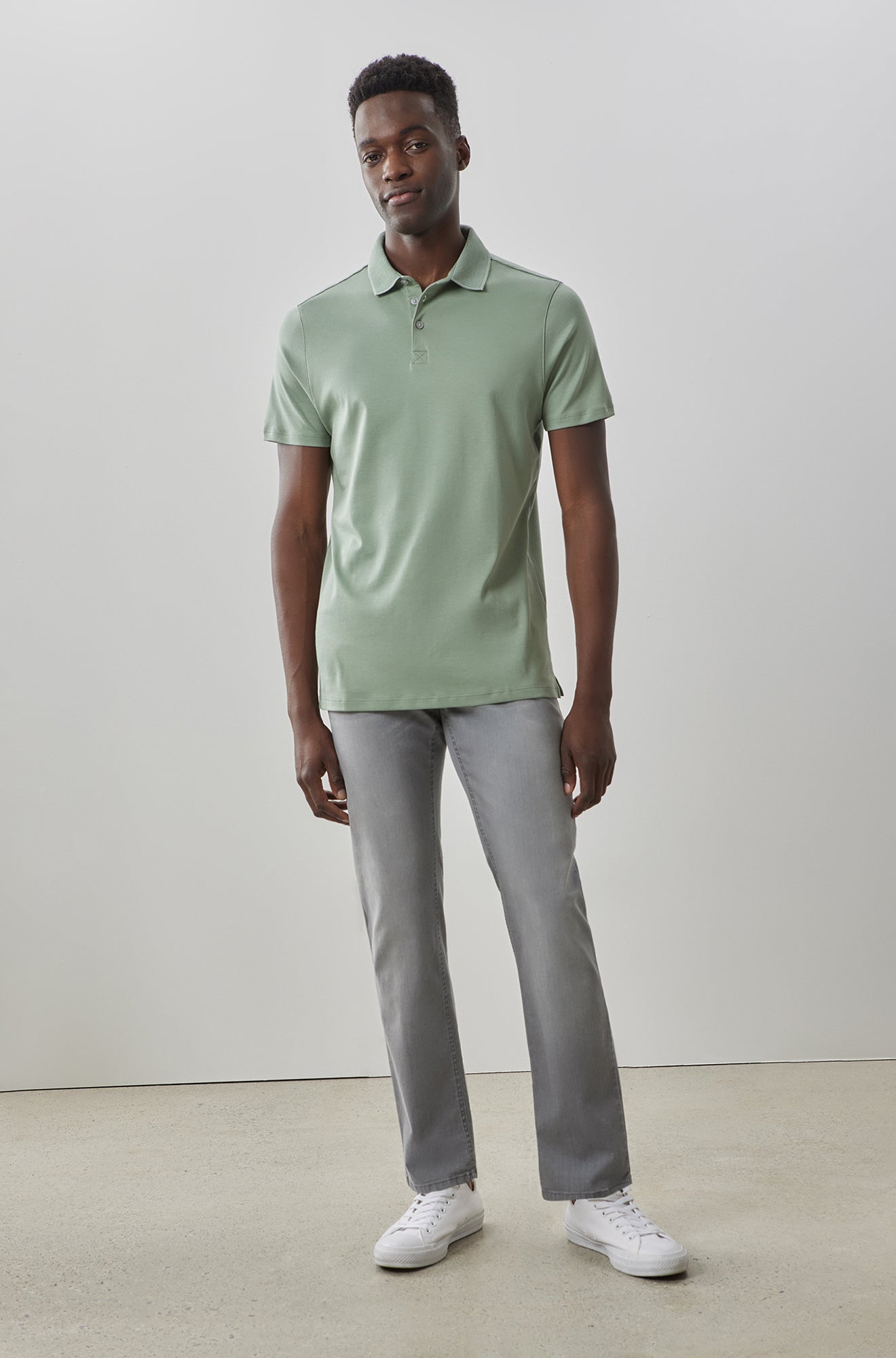 Polo honeycomb pour homme par Robert Barakett | Georgia RB11016 Vigne Poussiéreuse | Machemise.ca, vêtements mode pour hommes