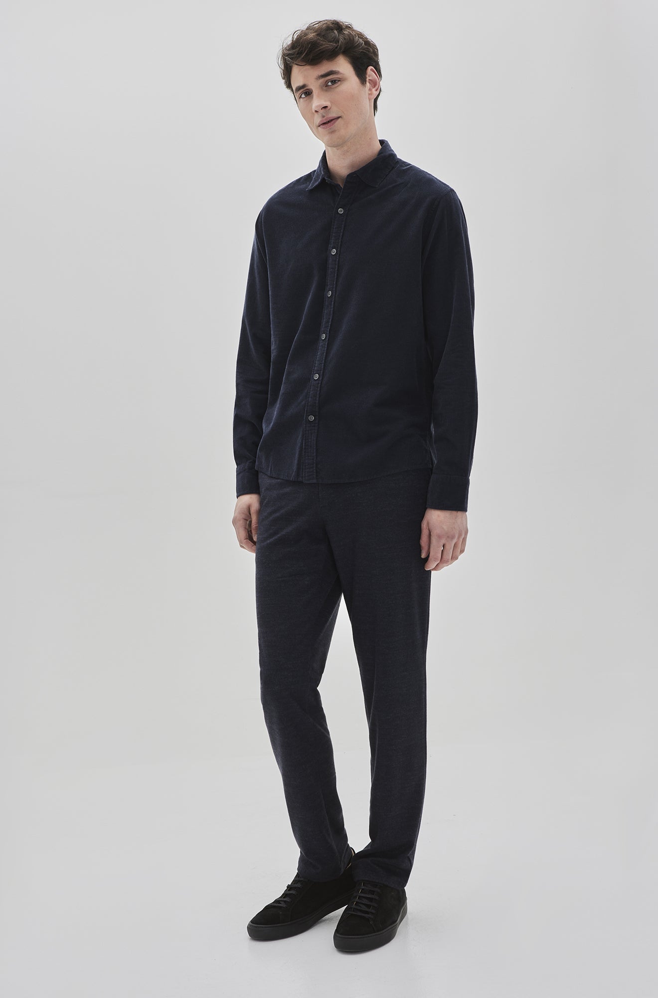 Chemise manches longues pour homme par Robert Barakett | Edworth RB32061 NAVY | Machemise.ca, vêtements mode pour hommes