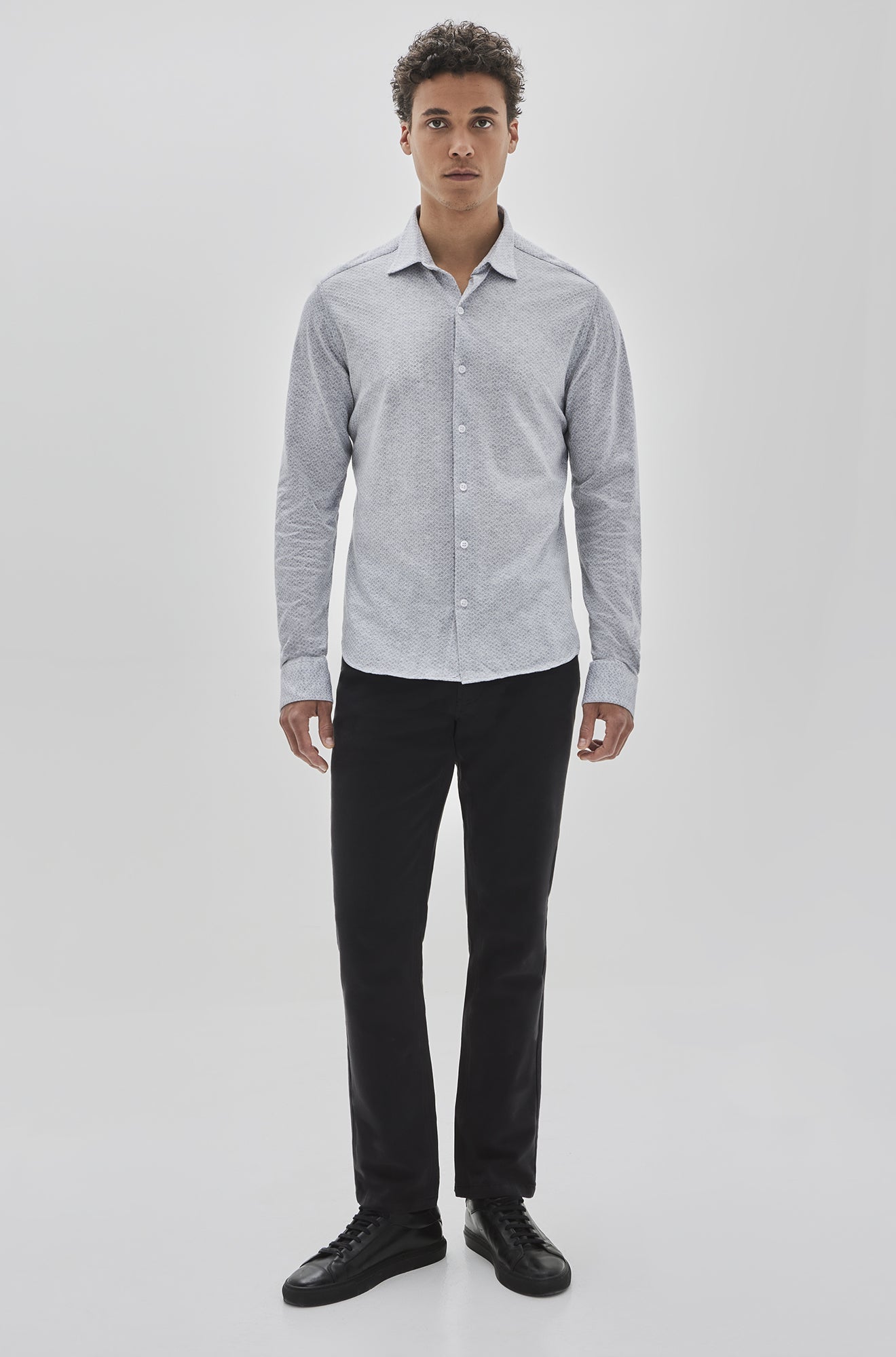 Chemise manches longues pour homme par Robert Barakett | Pambrun RB32151 GREY | Machemise.ca, vêtements mode pour hommes