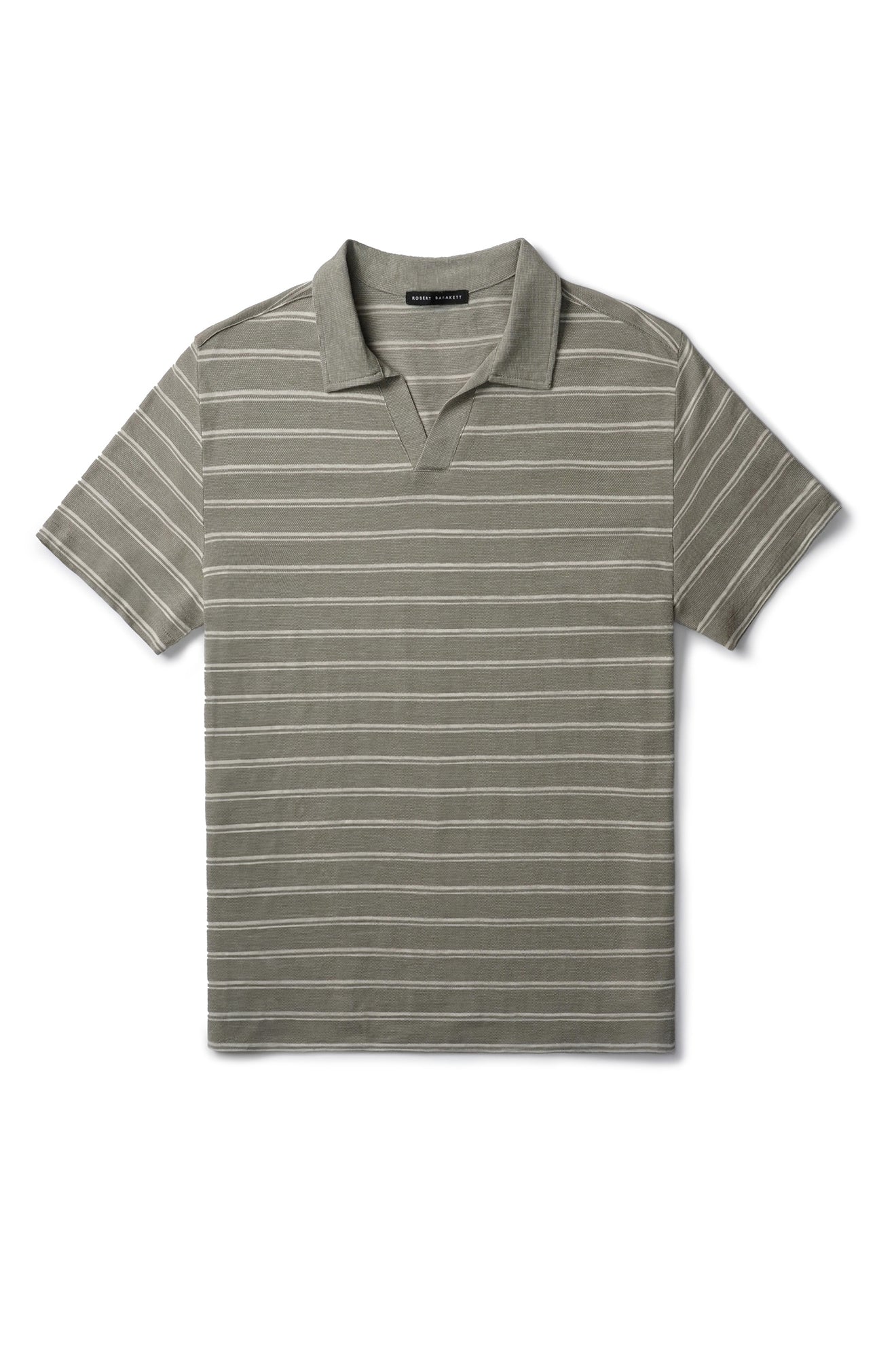 Polo col ouvert pour homme par Robert Barakett | Meyer RB41105 OLIVE | Machemise.ca, vêtements mode pour hommes