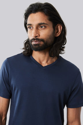 T-shirt à manches courtes pour homme par Robert Barakett | 23336V Georgia Nuit Bleu | Machemise.ca, vêtements mode pour hommes