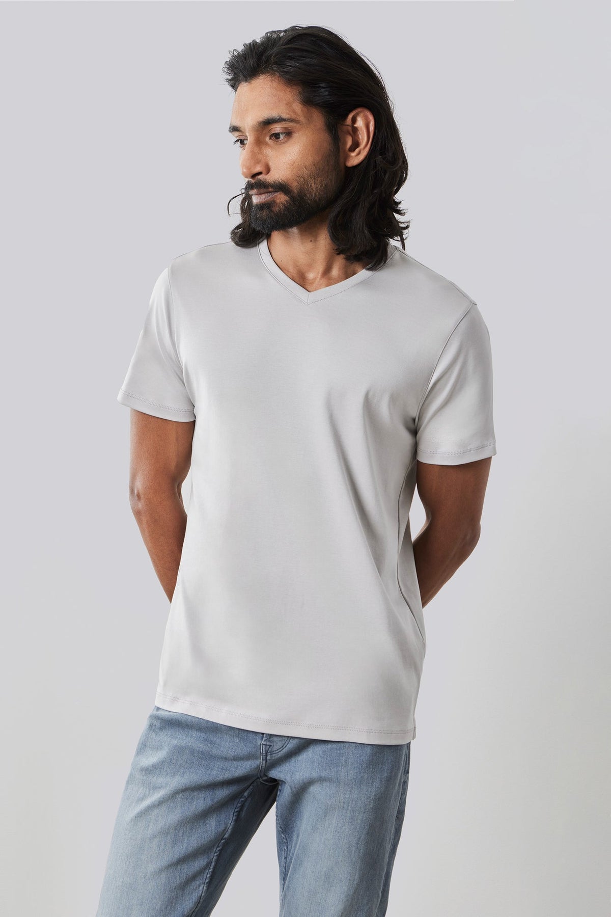 T-shirt à manches courtes pour homme par Robert Barakett | 23336V Georgia Craie | Machemise.ca, vêtements mode pour hommes