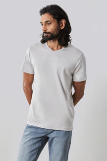 T-shirt à manches courtes pour homme par Robert Barakett | 23336V Georgia Craie | Machemise.ca, vêtements mode pour hommes