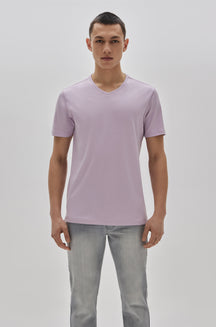 T-Shirt col v pour homme par Robert Barakett | 23336V/Georgia Rose Clair/Light Pink| Machemise.ca, vêtements mode pour hommes