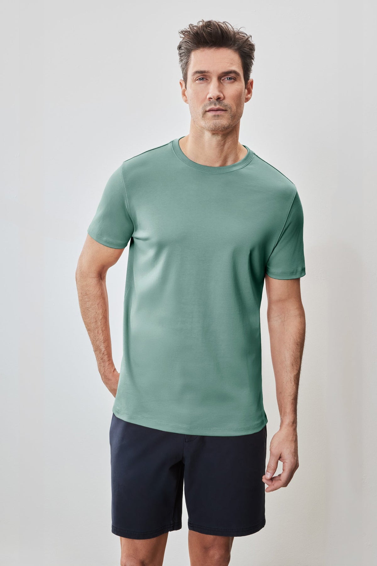 T-Shirt pour homme par Robert Barakett | Georgia 23336 Vert Aqua | Machemise.ca, vêtements mode pour hommes