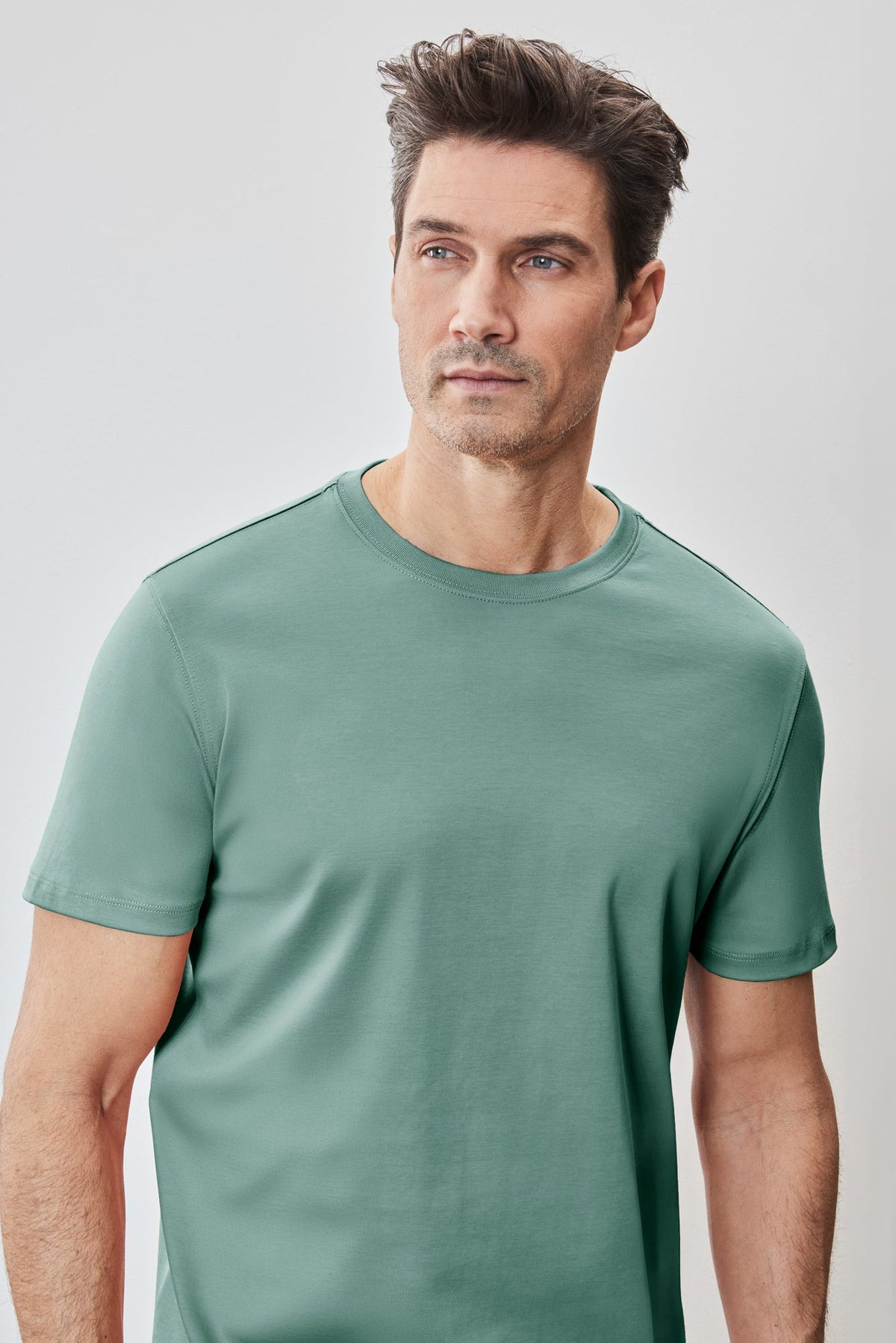 T-Shirt pour homme par Robert Barakett | Georgia 23336 Vert Aqua | Machemise.ca, vêtements mode pour hommes