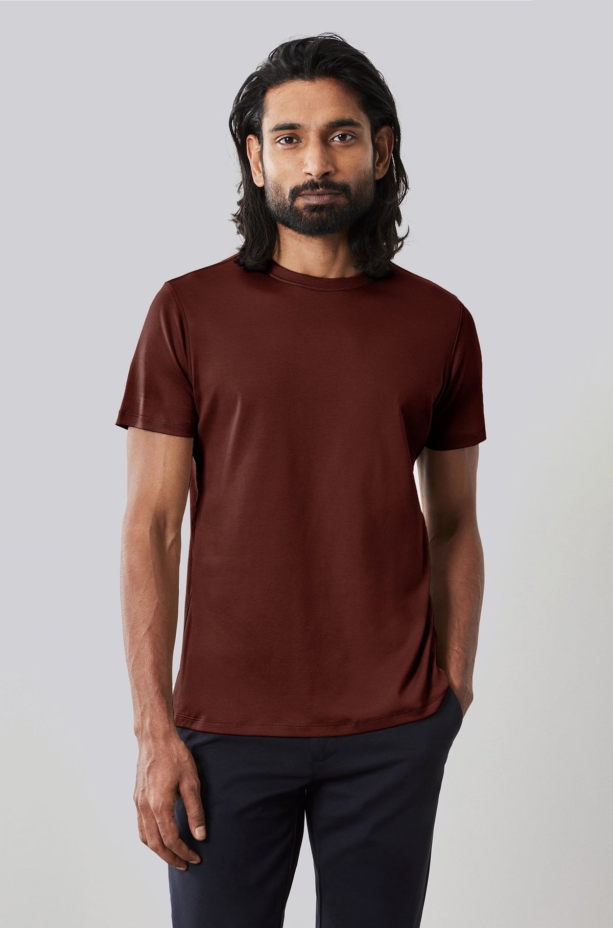 T-shirt à manches courtes pour homme par Robert Barakett | 23336 Georgia Rouge Foncé | Machemise.ca, vêtements mode pour hommes