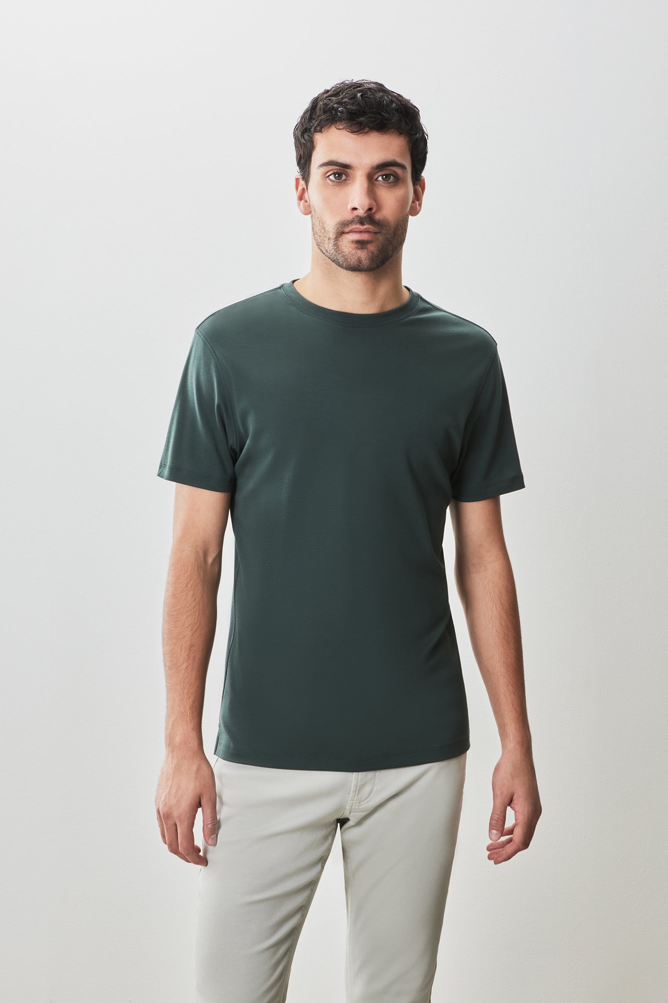 T-shirt à manches courtes pour homme par Robert Barakett | 23336 Georgia Vert Foncé | Machemise.ca, vêtements mode pour hommes