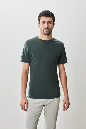 T-shirt à manches courtes pour homme par Robert Barakett | 23336 Georgia Vert Foncé | Machemise.ca, vêtements mode pour hommes