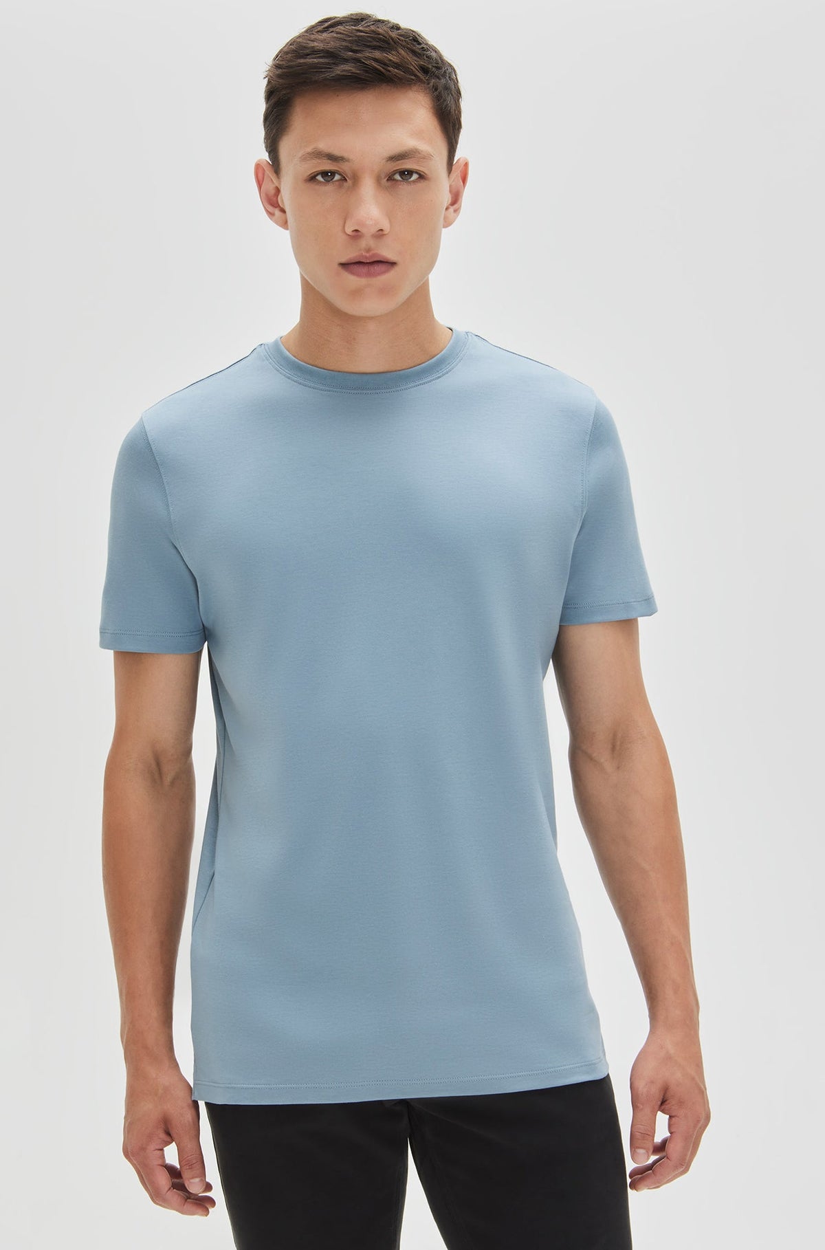 T-shirt à manches courtes pour homme par Robert Barakett | 23336 Georgia Bleu Fumé | Machemise.ca, vêtements mode pour hommes