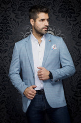 Blazer for men by Au Noir | ANDERSON Light Blue | Menshirt.com, complete inventory of the Au Noir brand