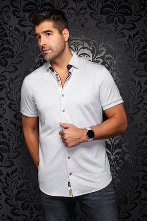 Chemise manches courtes en Knit extensible pour homme par Au Noir | ATACAMA (SS) Sable | Machemise.ca, inventaire complet de la marque Au Noir