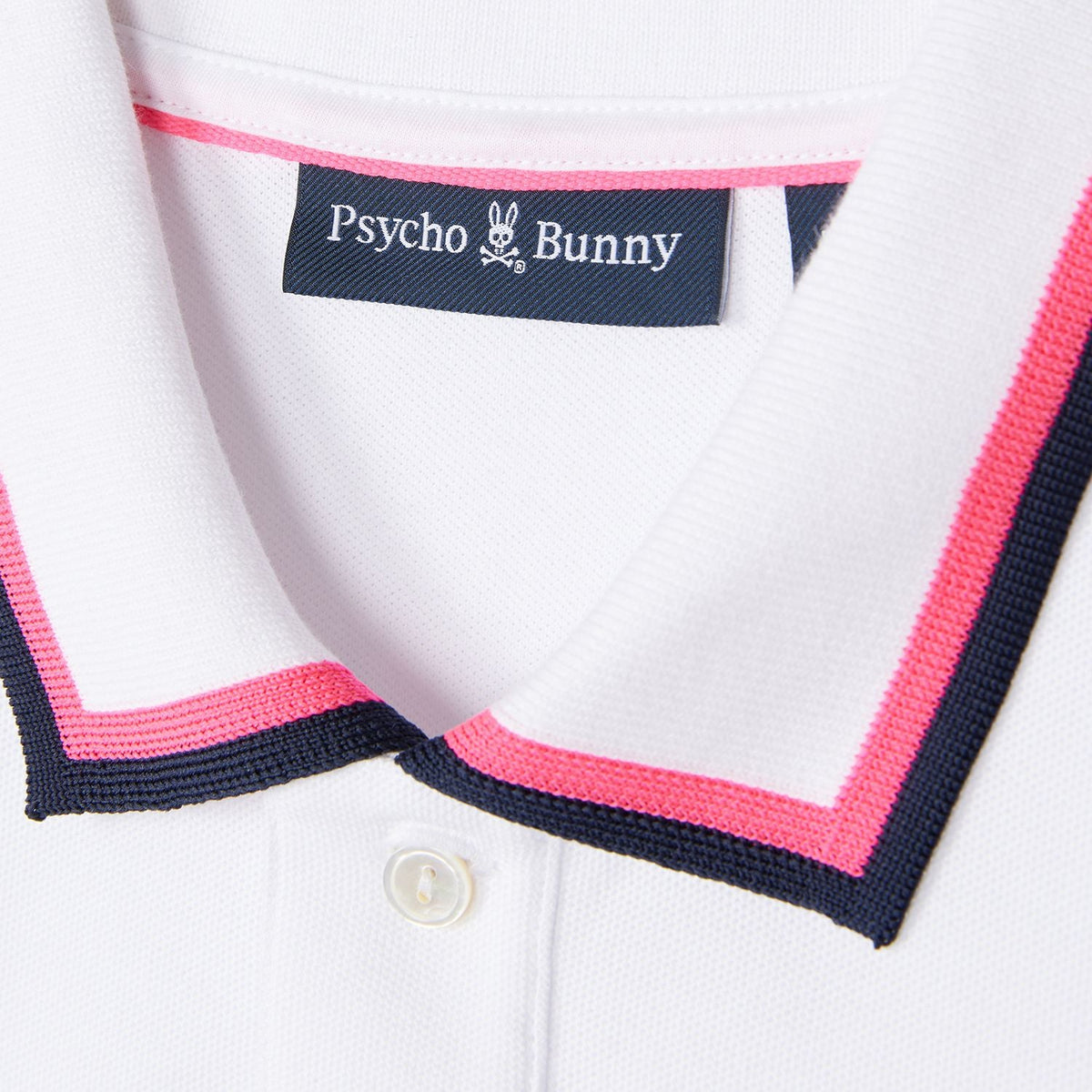 Polo pour homme par Psycho Bunny | Kinsbury B6K235B200 Blanc | Machemise.ca, vêtements mode pour hommes