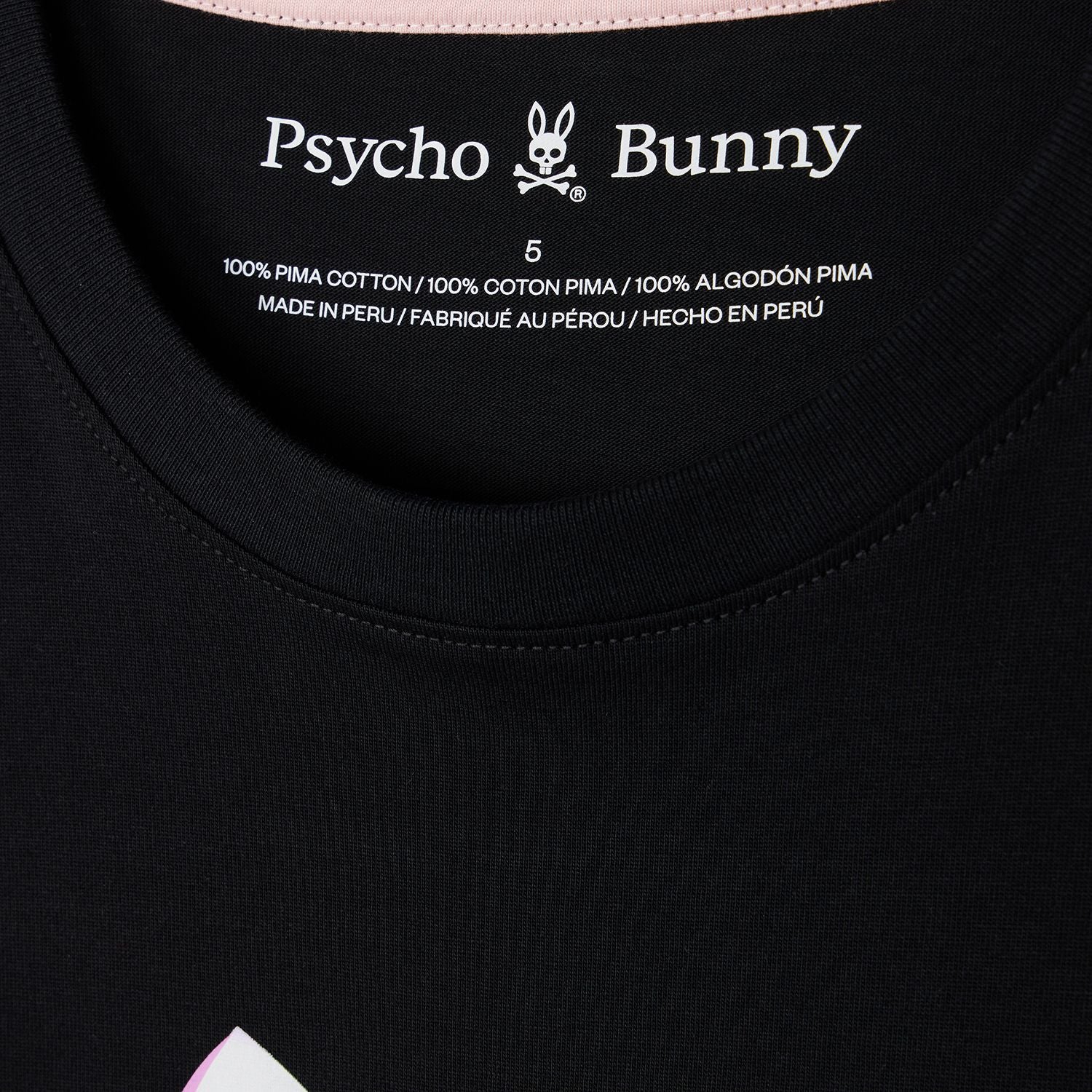 T-Shirt pour homme par Psycho Bunny | Leonard B6U609C200 Noir | Machemise.ca, vêtements mode pour hommes