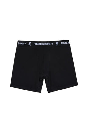 Boite de 2 boxers pour homme par Psycho Bunny | Solid B6V601Z1CM Noir | Machemise.ca, vêtements mode pour hommes