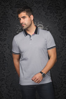 Polo pour homme par Au Noir | BENZ Blanc Noir | Machemise.ca, inventaire complet de la marque Au Noir
