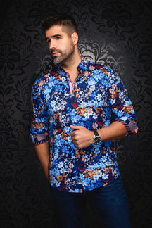 Chemise manches longues en Knit pour homme par Au Noir | BITTERSWEET Marine | Machemise.ca, inventaire complet de la marque Au Noir