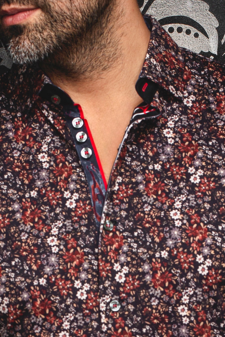 Chemise manches longues en Knit pour homme par Au Noir | BLOOM Rouille | Machemise.ca, inventaire complet de la marque Au Noir