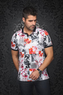 Polo pour homme par Au Noir | BRANDT Orange Rose | Machemise.ca, inventaire complet de la marque Au Noir