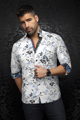 Chemise manches longues en Knit pour homme par Au Noir | BRENNER Blanc Royal | Machemise.ca, inventaire complet de la marque Au Noir
