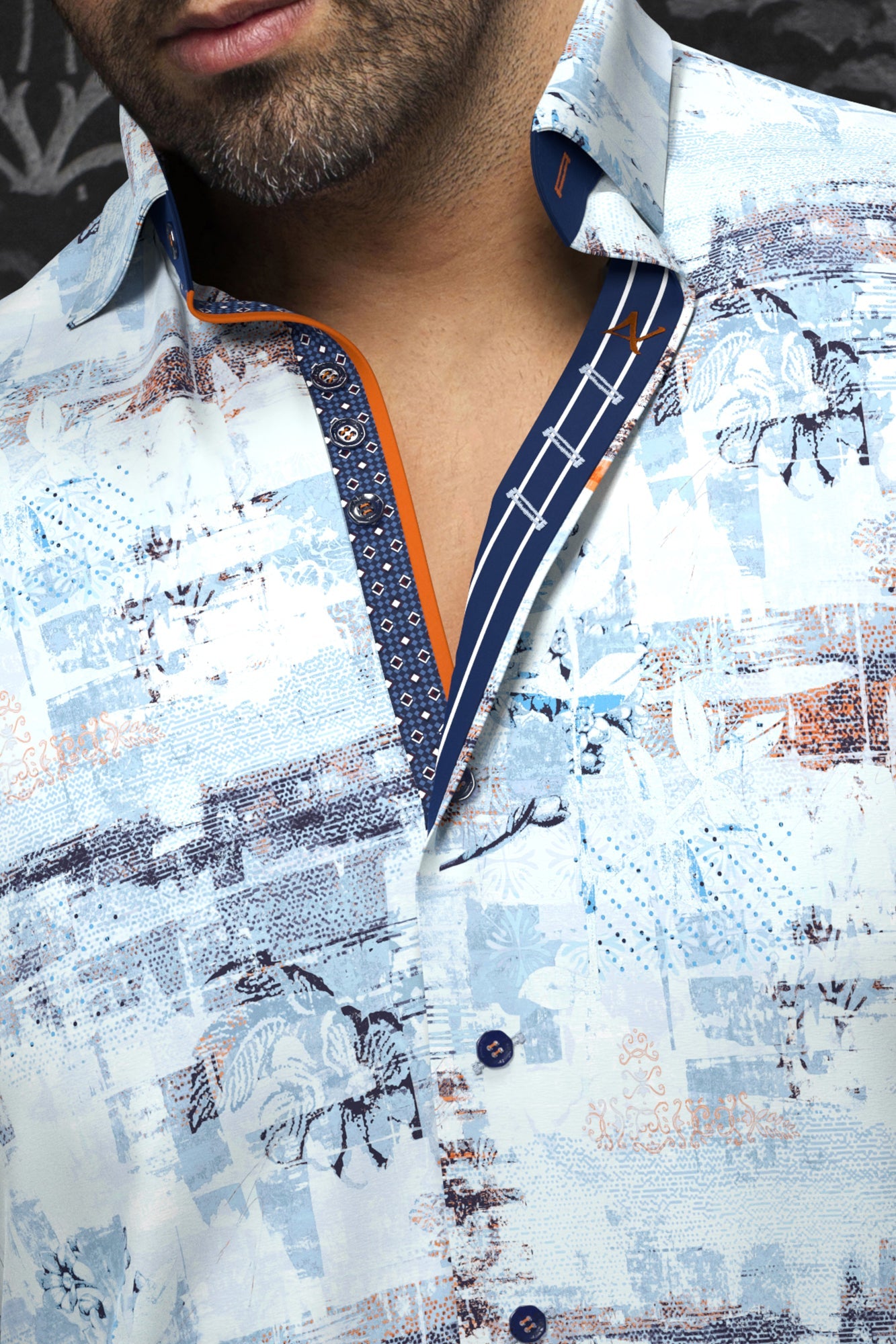 Chemise manches longues pour homme par Au Noir | BRICE Bleu Clair | Machemise, inventaire complet de la marque Au Noir