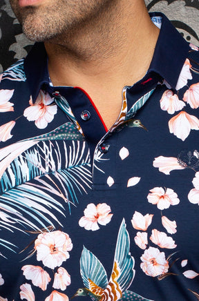 Polo pour homme par Au Noir | CAMPINAS Marine | Machemise.ca, inventaire complet de la marque Au Noir