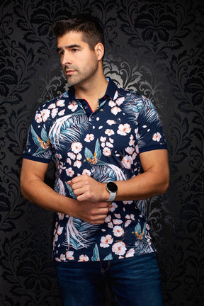 Polo pour homme par Au Noir | CAMPINAS Marine | Machemise.ca, inventaire complet de la marque Au Noir