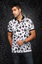 Polo pour homme par Au Noir | CANTERAS Blanc Noir | Machemise.ca, inventaire complet de la marque Au Noir