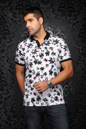 Polo pour homme par Au Noir | CANTERAS Blanc Noir | Machemise.ca, inventaire complet de la marque Au Noir