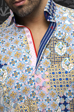 Long sleeve shirt for men by Au Noir | CARLSON Pink | Menshirt, complete inventory of the Au Noir brand