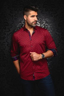 Chemise manches longues en Knit pour homme par Au Noir | CLYDE Bordeaux | Machemise, inventaire complet de la marque Au Noir