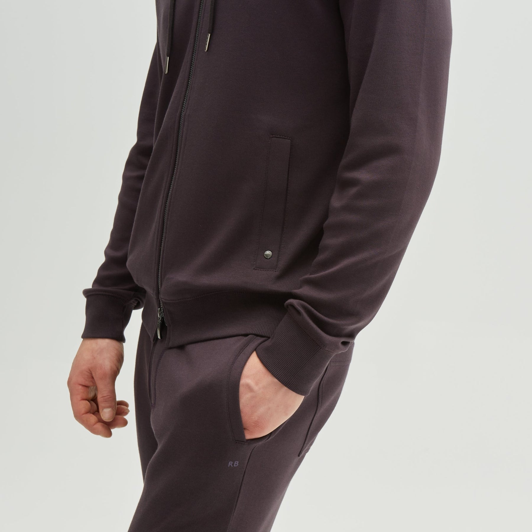 Coton ouaté à fermeture éclair complète pour homme par Robert Barakett | Cortina RB01247 Œuf de Canard | Machemise.ca, vêtements mode pour hommes