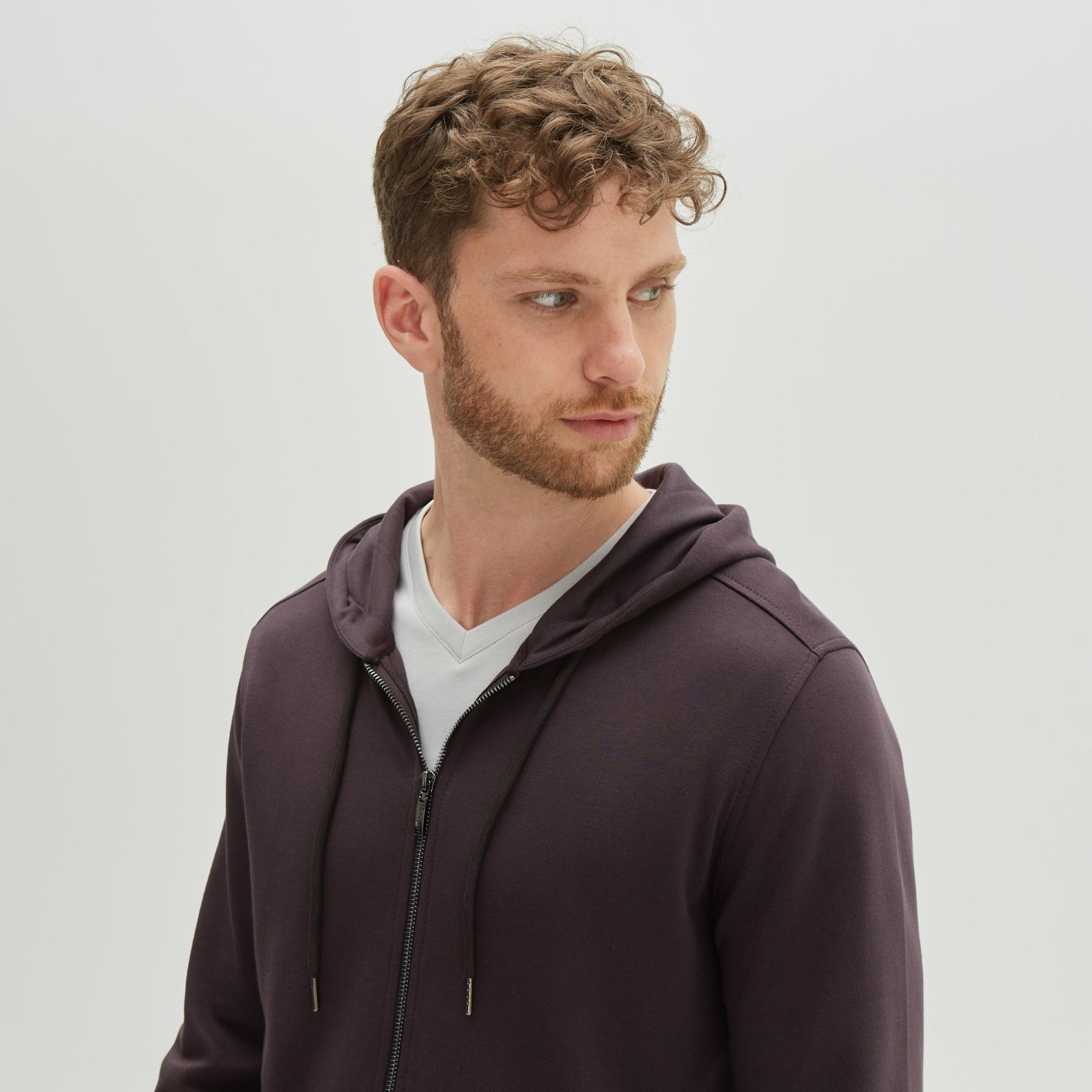 Coton ouaté à fermeture éclair complète pour homme par Robert Barakett | Cortina RB01247 Œuf de Canard | Machemise.ca, vêtements mode pour hommes
