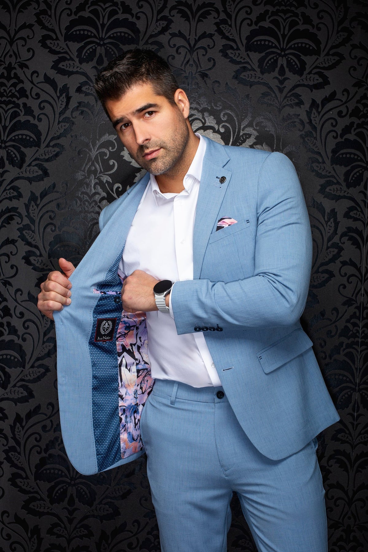 Veston pour homme par Au Noir | DAXX Céruléen | Machemise.ca, inventaire complet de la marque Au Noir