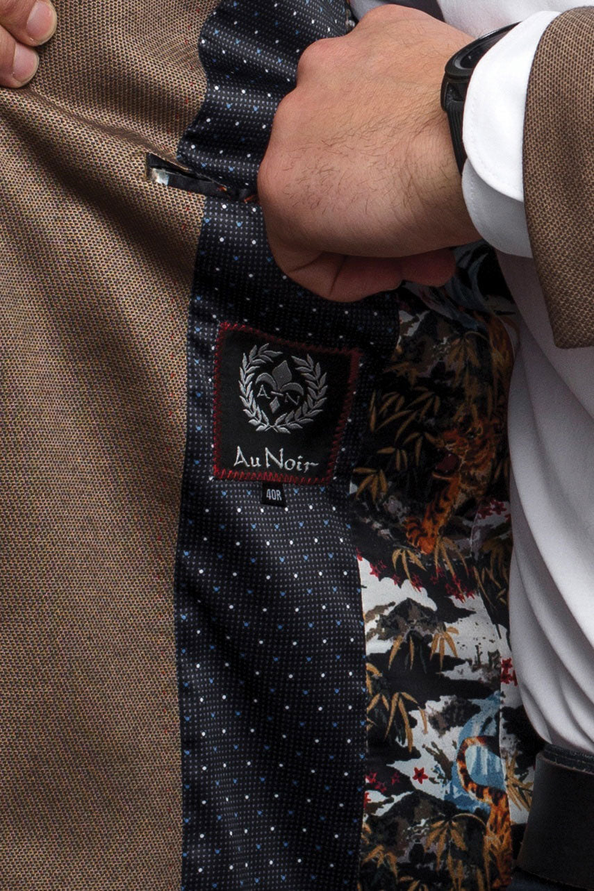 Veston pour homme par Au Noir | DELON Tabac | Machemise, inventaire complet de la marque Au Noir