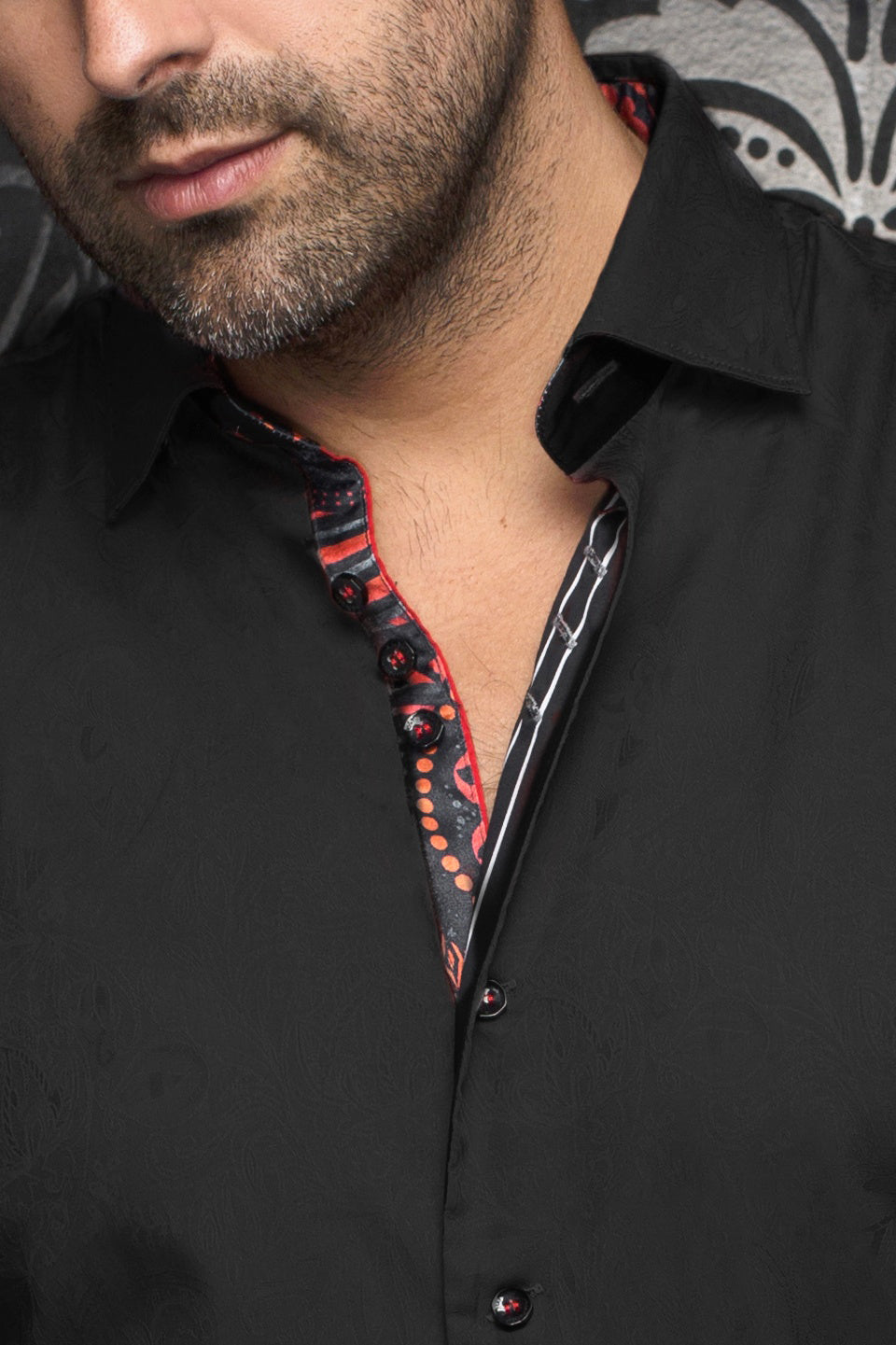 Chemise manches longues pour homme par Au Noir | DOMINION Noir | Machemise, inventaire complet de la marque Au Noir