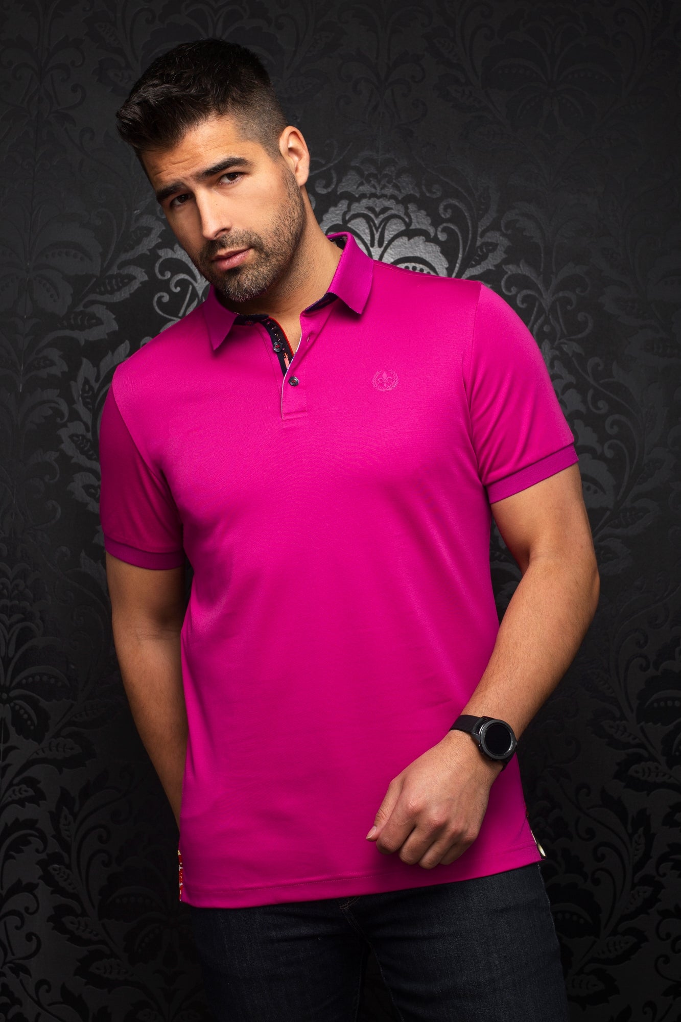 Polo pour homme par Au Noir | EAGLE Fuchsia | Machemise.ca, inventaire complet de la marque Au Noir