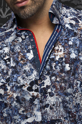 Chemise manches longues en Knit pour homme par Au Noir | FERRARA Marine | Machemise, inventaire complet de la marque Au Noir