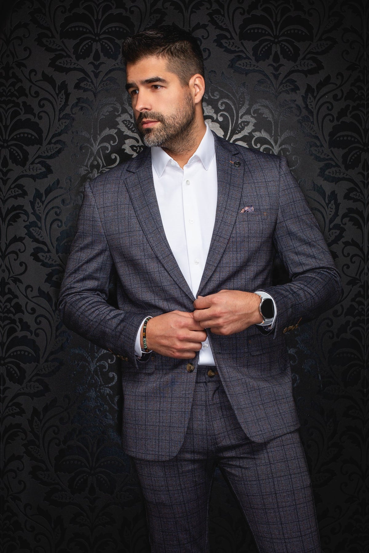 Veston pour homme par Au Noir | FIENNES Gris | Machemise.ca, inventaire complet de la marque Au Noir