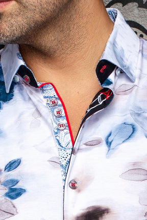 Chemise manches courtes en Knit extensible pour homme par Au Noir | GIVERNY (SS) Pierre | Machemise.ca, inventaire complet de la marque Au Noir