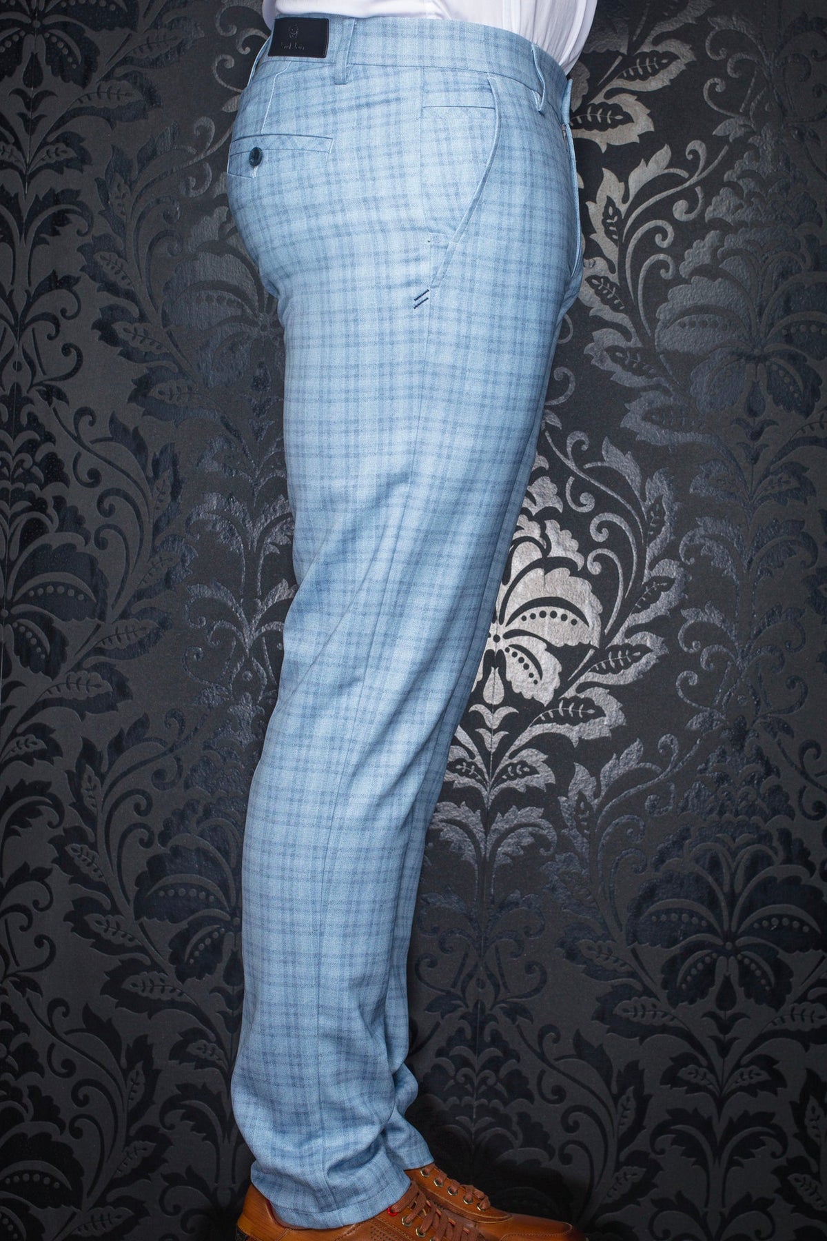 Pantalon pour homme par Au Noir | HANKS-WESSON Bleu Clair | Machemise.ca, inventaire complet de la marque Au Noir