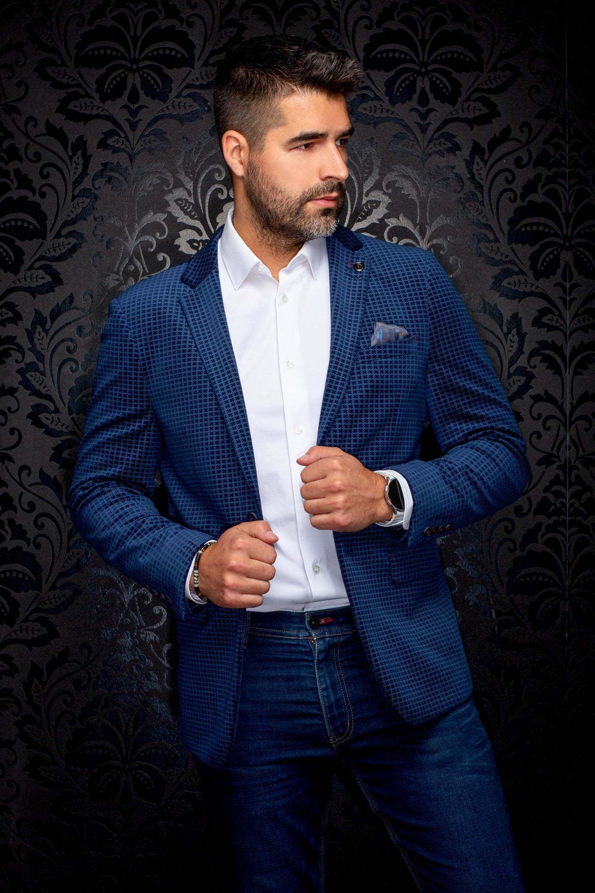 Veston pour homme par Au Noir | HEMSWORTH Marine | Machemise.ca, inventaire complet de la marque Au Noir