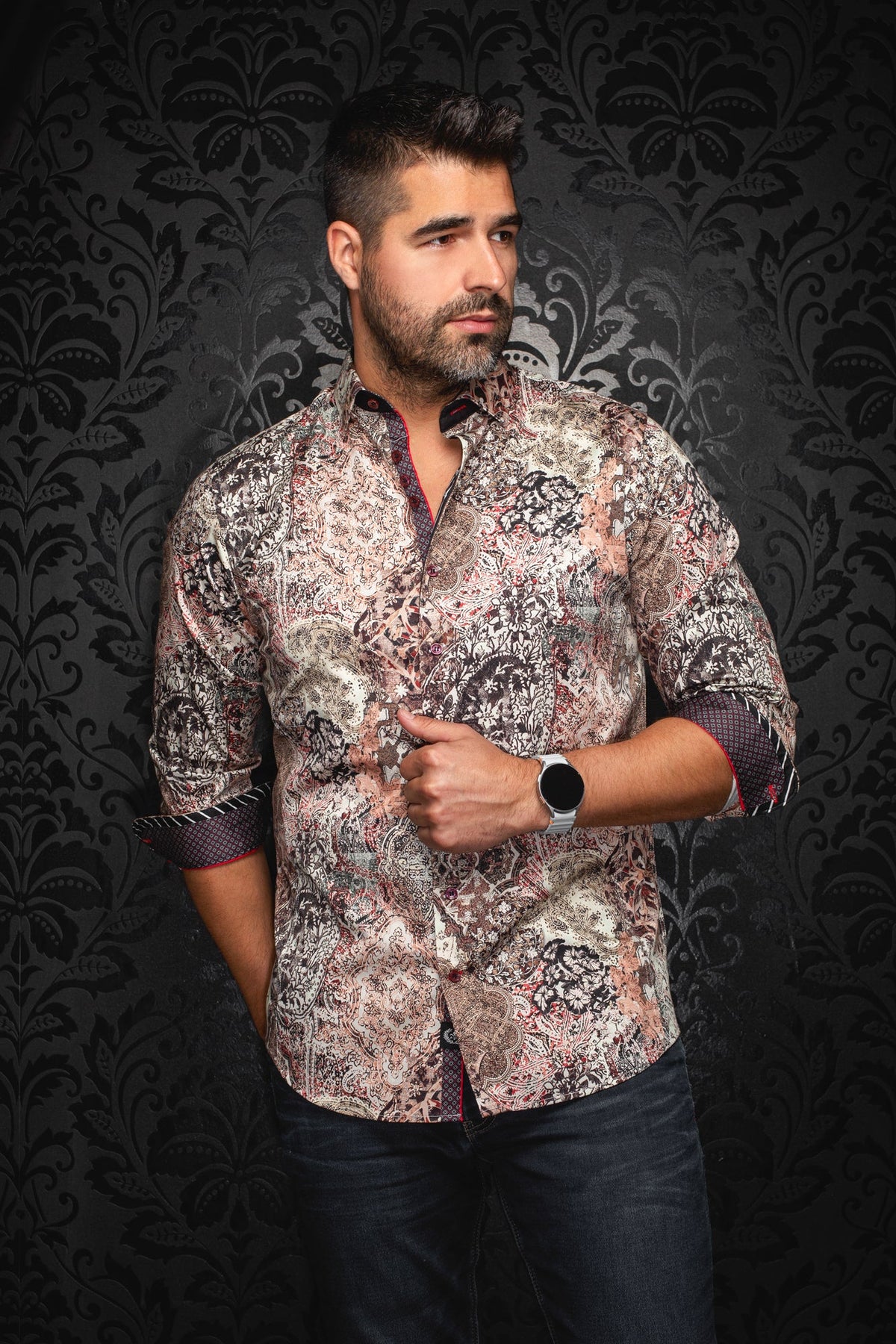 Chemise manches longues pour homme par Au Noir | INDORE Pierre | Machemise, inventaire complet de la marque Au Noir