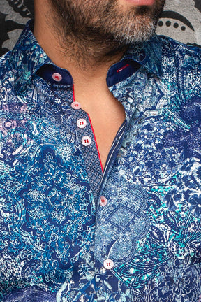 Chemise manches longues pour homme par Au Noir | INDORE Sarcelle | Machemise.ca, inventaire complet de la marque Au Noir