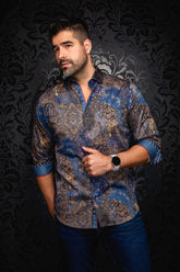 Chemise manches longues pour homme par Au Noir | INDORE Tabac | Machemise.ca, inventaire complet de la marque Au Noir